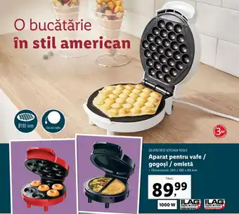 Lidl Silvercrest kitchen tools aparat pentru vafe / gosoși / omletă 100w 240 x 180 x 89 mm Ofertă