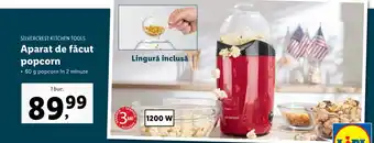 Lidl Silvercrest kitchen tools aparat de făcut popcorn 60g în 2 minute 1200w 1 buc Ofertă