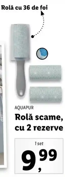 Lidl Aquapur rolă scame cu 2 rezerve 1 set Ofertă