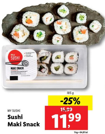 Lidl My sushi sushi maki snack 185g Ofertă