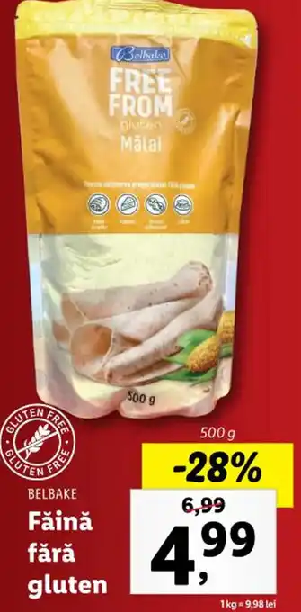 Lidl Belbake făină fără gluten 500g Ofertă