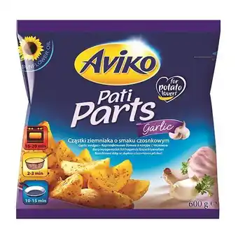 Auchan Cartofi felii condimentati cu usturoi aviko, 600g Ofertă