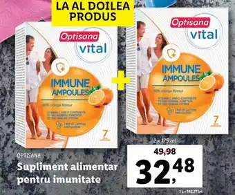 Lidl Optisana supliment alimentar pentru imunitate 2 x 175ml Ofertă