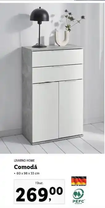 Lidl Livarno home comodă 60 x 98 x 33 cm 1 buc Ofertă