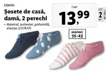 Lidl Esmara șosete de casă damă 2 perechi 1 set Ofertă