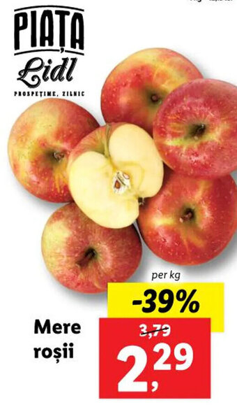 Lidl Lidl piața mere roșii per kg Ofertă