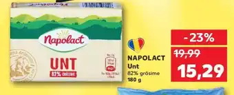 Kaufland Napolact unt 82% grăsime 180g Ofertă