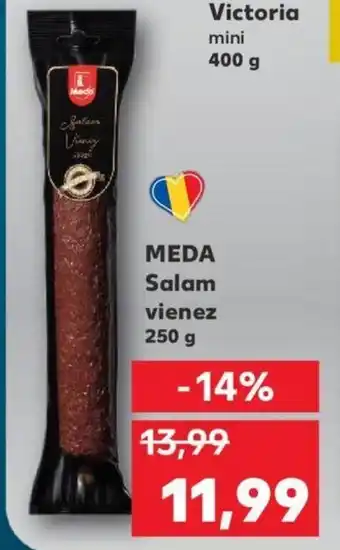 Kaufland Meda salam vienez 250g Ofertă