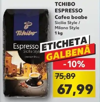 Kaufland Tchibo espresso cafea boabe sicilia style / mialano style 1kg Ofertă