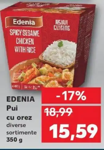 Kaufland Edenia pui cu orez diverse sortimente 350g Ofertă