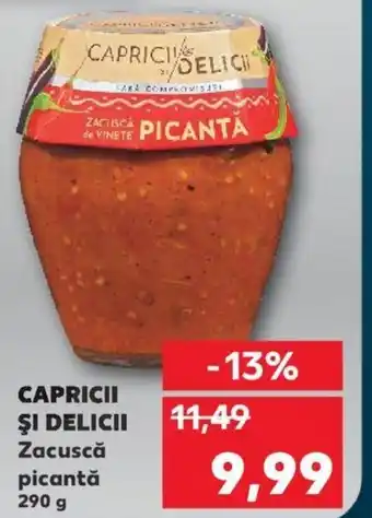 Capricii și delicii zacuscă picantă 290g