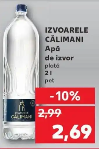 Kaufland Izvoarele călimani apă de izvor plată 2l pet Ofertă
