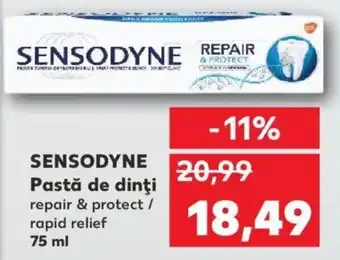 Kaufland Sensodyne pastă de dinți repair & protect / rapid relief 75ml Ofertă