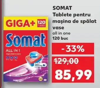 Kaufland Somat tablete pentru mașina de spălat vase all in one 120 buc Ofertă