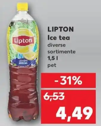 Kaufland Lipton ice tea diverse sortimente 1.5l pet Ofertă