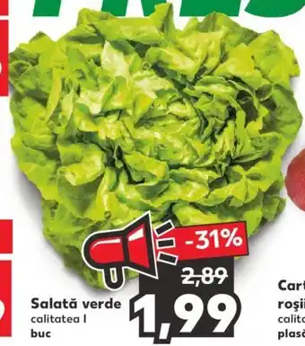 Kaufland Salată verde calitatea I buc Ofertă