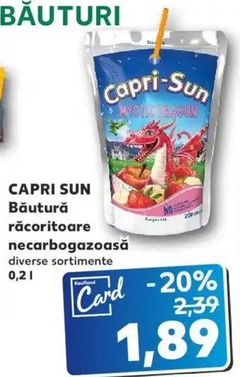 Kaufland Capri sun băutură răcoritoare necarbogazoasă diverse sortimente 0.2l Ofertă