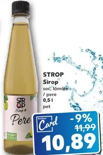 Kaufland Strop sirop soc lămâie / pere 0.5l pet Ofertă