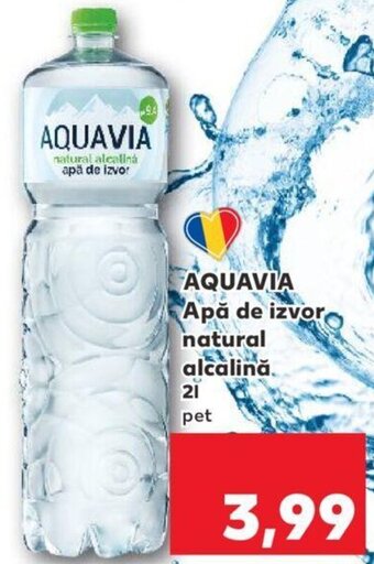 Kaufland Aquavia apă de izvor natural alcalină 2l pet Ofertă