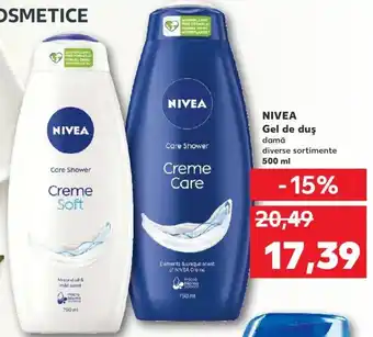 Kaufland Nivea gel de duș damă diverse sortimente 500ml Ofertă