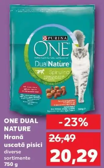 Kaufland Purina one dual nature hrană pisici diverse sortimente 750g Ofertă
