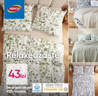 Set lenjerie de pat 100% bumbac