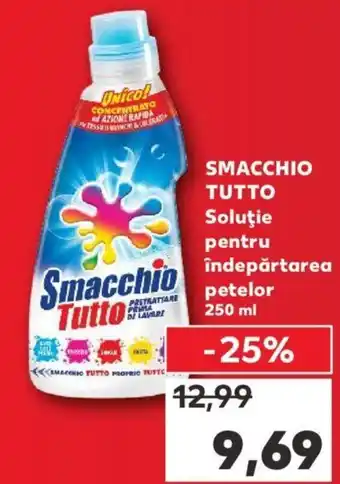 Kaufland Smacchio tutto soluție pentru îndepărtarea petelor 250ml Ofertă