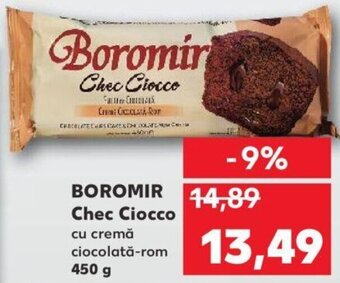 Kaufland Boromir chec ciocco cu cremă ciocolată-rom 450g Ofertă