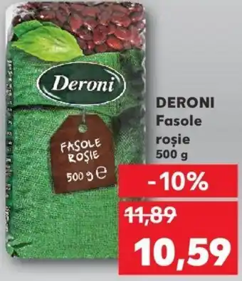 Kaufland Deroni fasole roșie 500g Ofertă