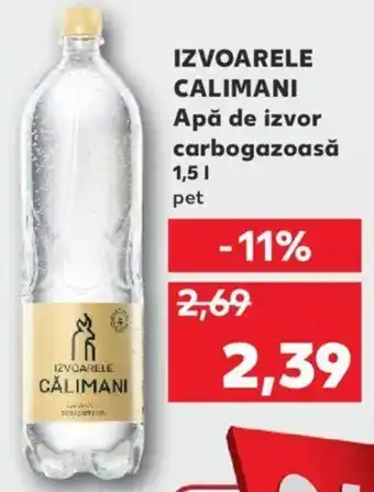 Kaufland Izvoarele calimani apă de izvor carbogazoasă 1.5l pet Ofertă