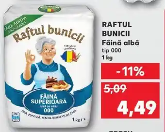 Kaufland Raftul bunicci făină albă tip 000 1kg Ofertă