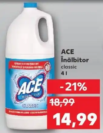Kaufland Ace înălbitor classic 4l Ofertă