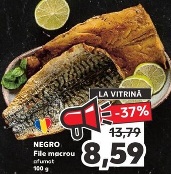 Kaufland Negro file macrou afumat 100g Ofertă