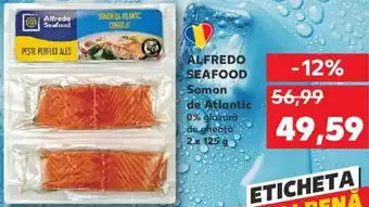 Kaufland Alfredo seafood somon de atlantic 0% glazură de gheață 2 x 125g Ofertă