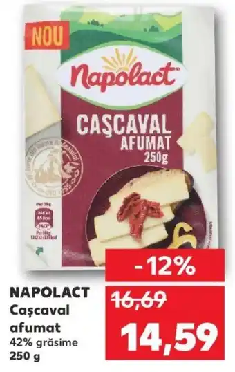 Kaufland Napolact cașcaval afumat 42% grăsime 250g Ofertă