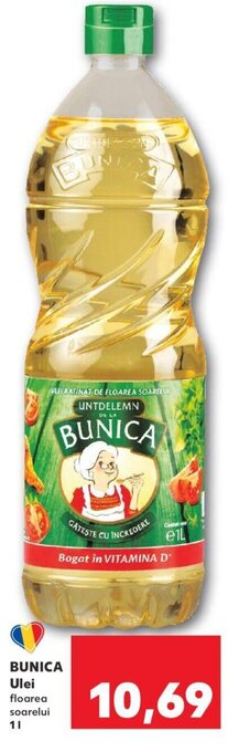 Kaufland Bunica ulei floarea soarelui 1l Ofertă