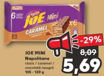 Kaufland Nestle joe mini napolitane clasic / caramel / ciocolată neagră 105-120g Ofertă