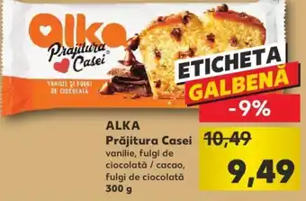 Kaufland Alka prăjitura casei vanilie fulgi de ciocolată / cacao fulgi de ciocolată 300g Ofertă