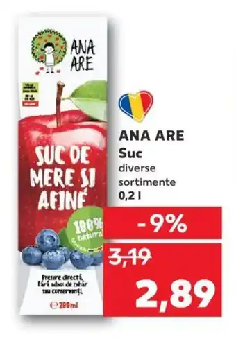 Kaufland Ana are suc diverse sortimente 0.2l Ofertă