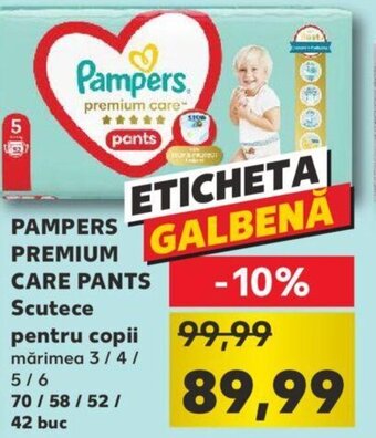 Pampers premium care pants scutece pentru copii mărimea 3 / 4 / 5 / 6 70 / 58 / 52 / 42 buc