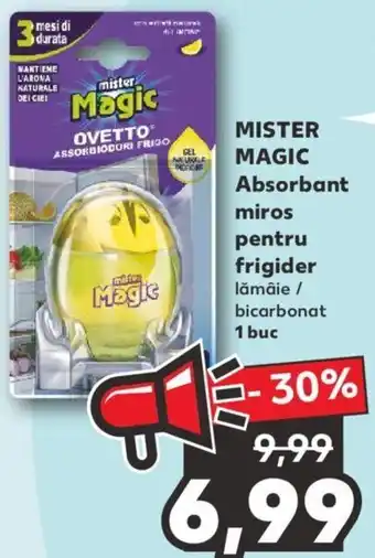 Kaufland Mister magic absorbant miros pentru frigider lămâie / bicarbonat 1 buc Ofertă