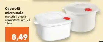 Kaufland Caserolă microunde plastic 2l 1 buc Ofertă