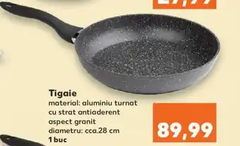 Kaufland Tigaie aluminiu turnat cu strat antiaderent aspect granit diametru 28cm 1 buc Ofertă