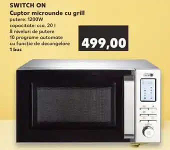 Switch on cuptor microunde cu grill 1200w
