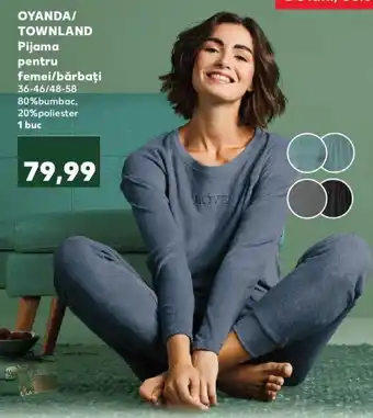 Kaufland Oyanda / Townland pijama pentru femei / bărbați 36-46 / 48-58 Ofertă