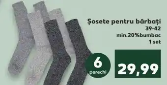 Kaufland Șosete pentru bărbați 39-42 Ofertă