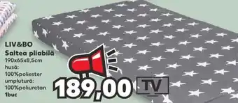 Kaufland LIV&BO saltea pliabilă 190x65x8,5cm Ofertă