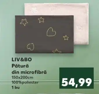 LIV&BO pătură din microfibră 150x200cm