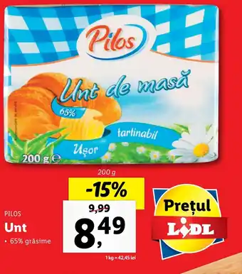 Lidl Pilos unt 200g Ofertă
