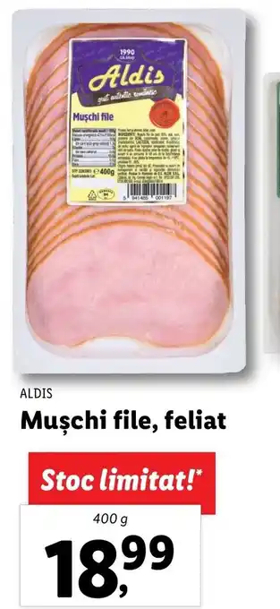 Aldis mușchi file feliat 400g